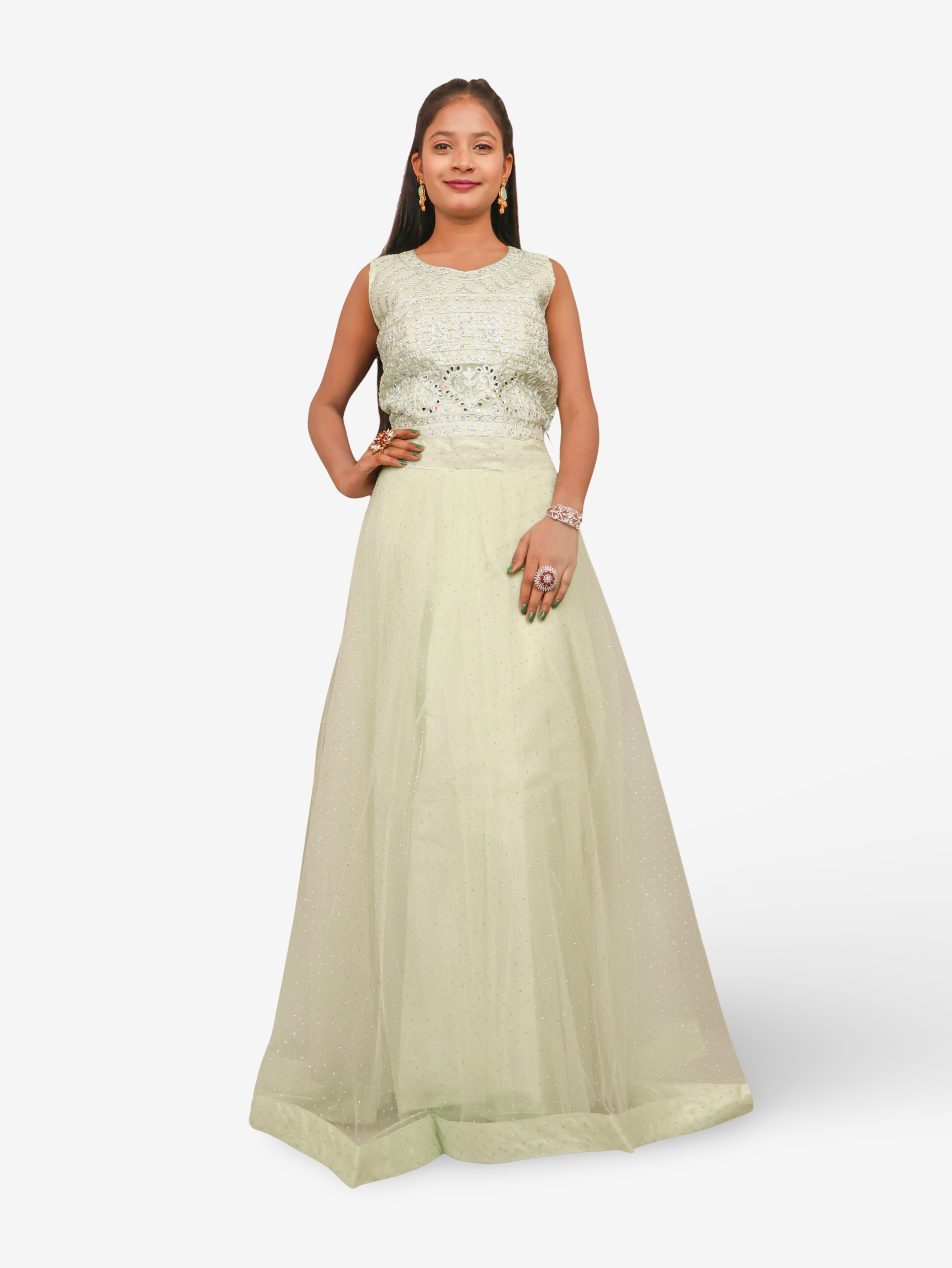Stones & Embroidered Lehenga Choli Set