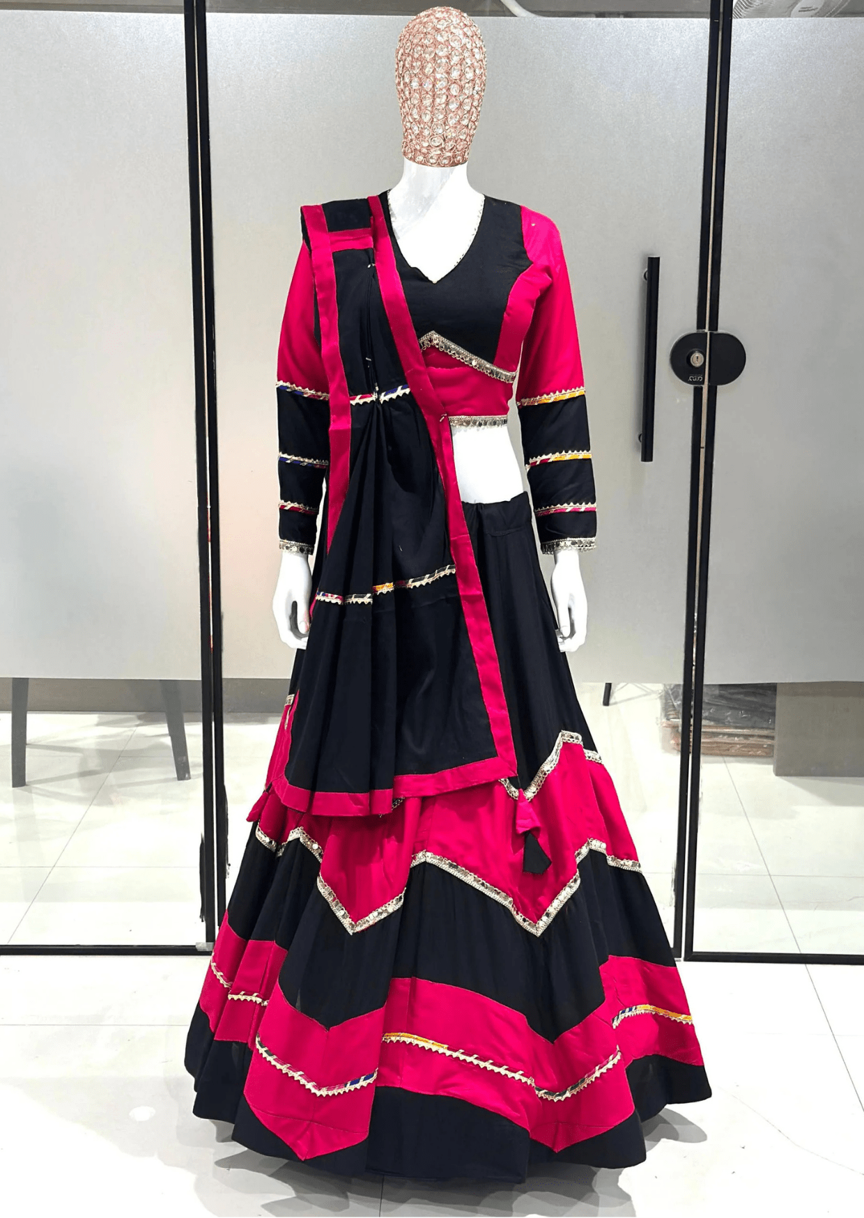 Rangrez Rayon Cotton Lehenga Set